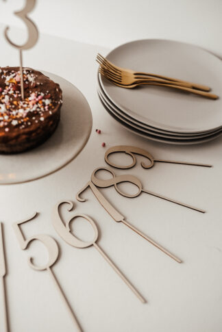 Cake Topper Ziffern groß - Set