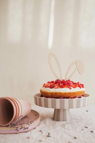 Cake Topper mit Hasenohren Holz