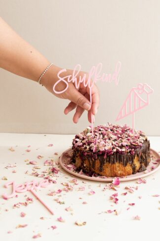 Cake Topper zur Einschulung Schulkind