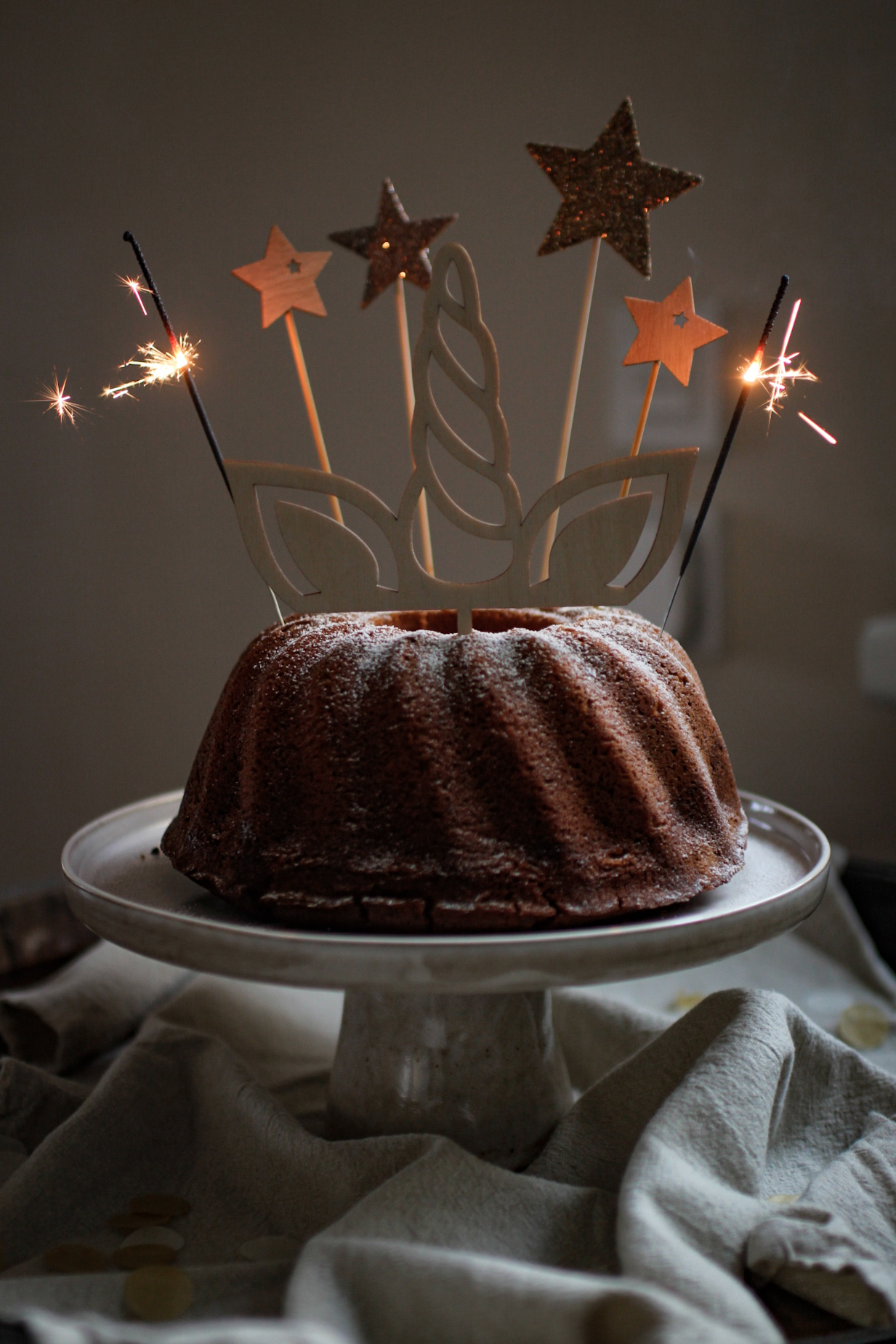 Cake Topper Einhorn für Mädchen Geburtstag.