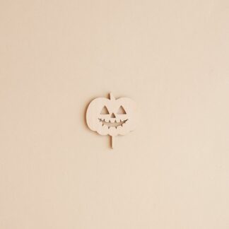 Halloween Kürbis Stecker für den Geburtstagskranz.