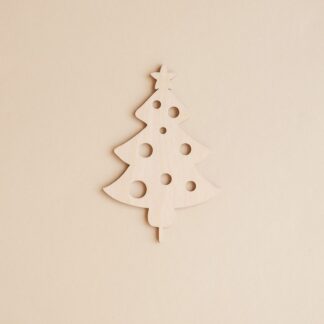 Weihnachtsbaum Stecker für den Adventskranz aus Holz.