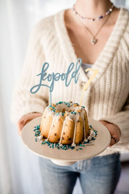 Cake Topper personalisiert mit Zahl