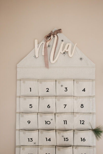 Schriftzug für personalisierten Adventskalender – Bild 3