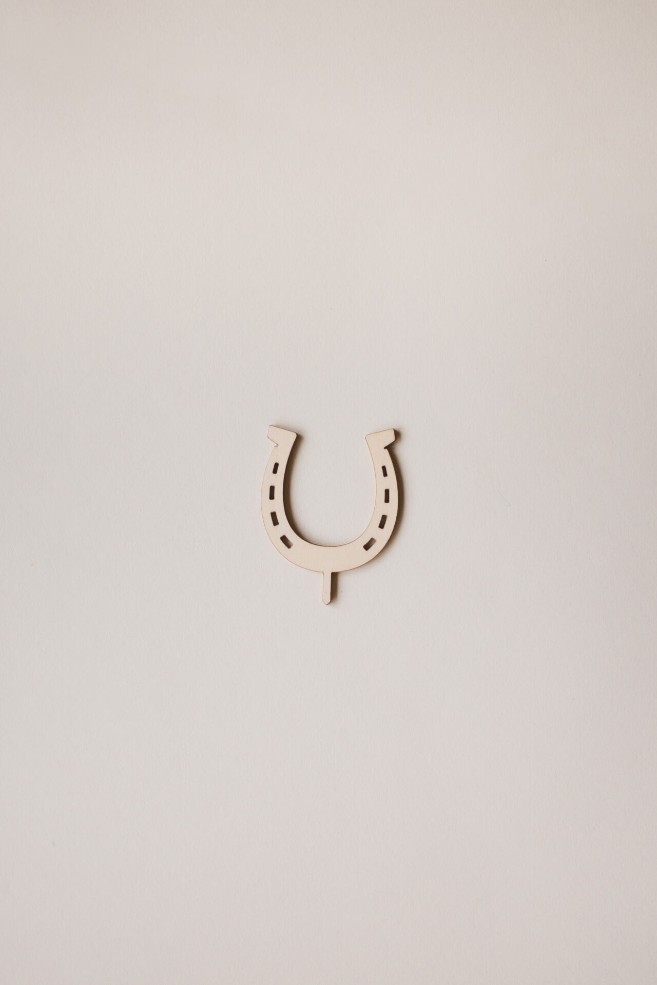 Stecker Hufeisen für einen Pferdegeburtstag für den Geburtstagskranz.