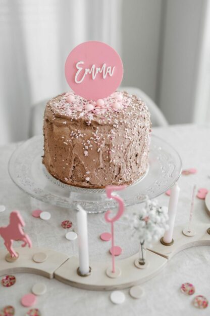Rosa Konfetti MIx den man zum Geburtstag wiederverwenden kann.