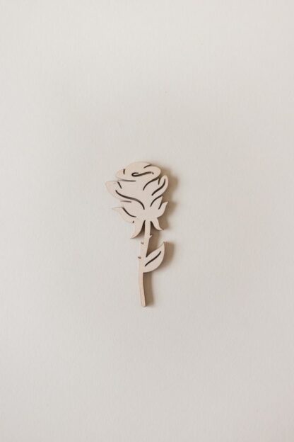 Stecker Blume Rose für den Geburtstagskranz als Tischdeko.