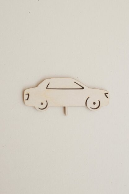Auto Stecker für den Geburtstagskranz als Tischdeko.