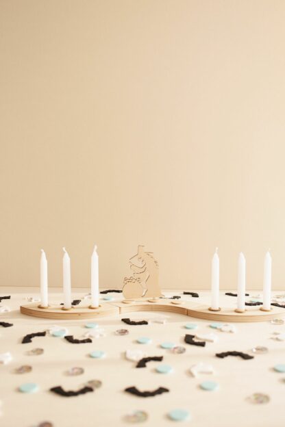 Stecker Hexe mit Kessel Geburtstagskranz
