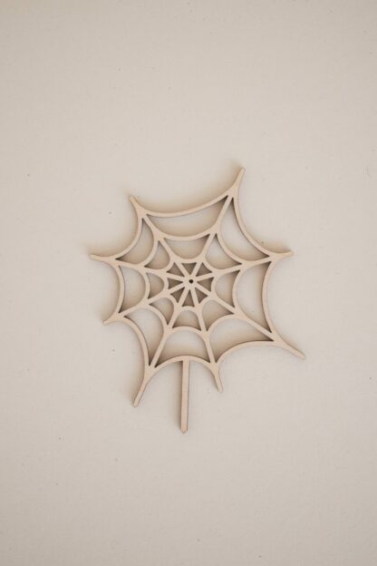 Spinnennetz Stecker für den Geburtstagskranz für eine Halloween Party.