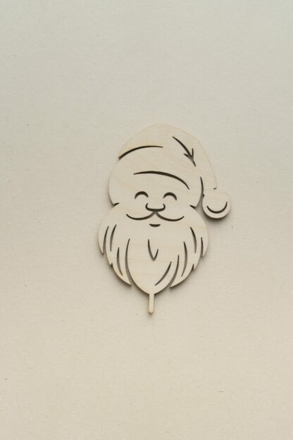 Weihnachtsmann Kopf Stecker für den Geburtstagskranz als Tischdeko für Weihnachten.