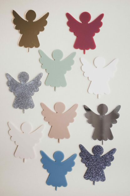Weihnachtlicher Stecker für den Geburtstagskranz als Tischdeko für Weihnachten.