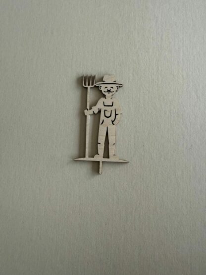 Bauern Stecker für den Geburtstagskranz als Tischdeko für den Geburtstag.