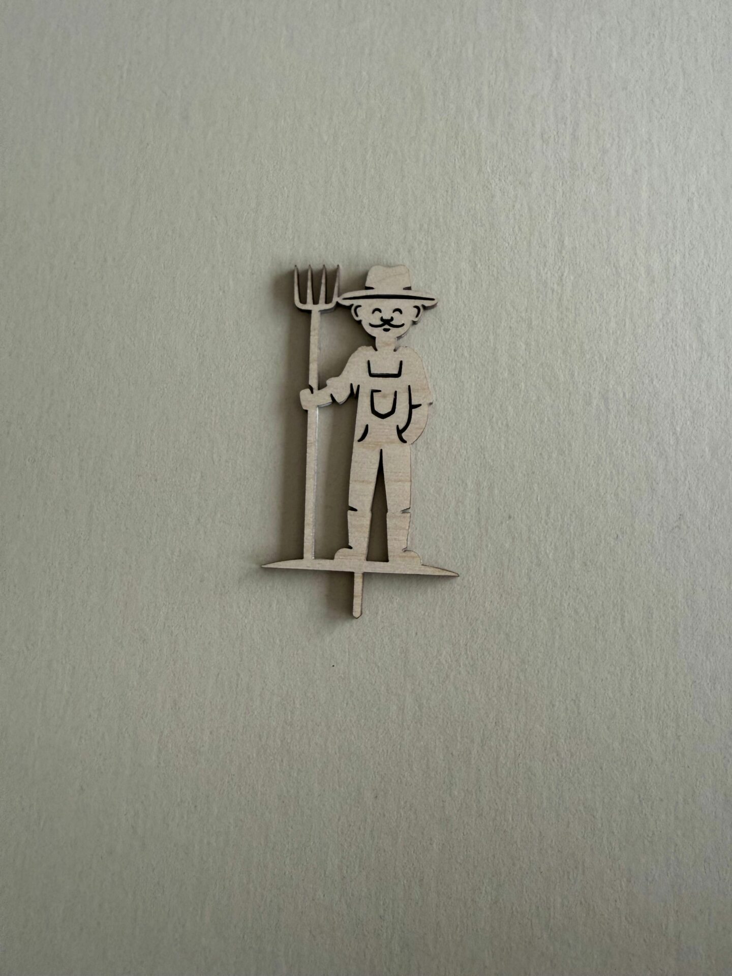 Bauern Stecker für den Geburtstagskranz als Tischdeko für den Geburtstag.