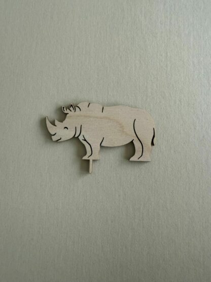 Nashorn Stecker für den Geburtstagskranz als Tischdeko für den Geburtstag.