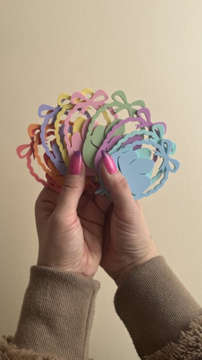 Stecker Osterkorb Geburtstagskranz bunt