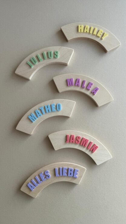 Personalisierte klebende Buchstaben