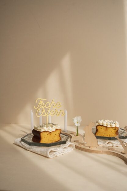 Bunte Frohe Ostern Cake Topper für den Osterbrunch.