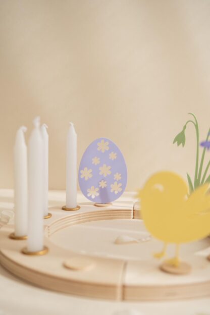 Bunte Tischdeko für Ostern die man wiederverwenden kann.